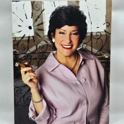 LOT 4: ElPapo del Humo Bobbleheads, Photo of Woman w/ Cigar, and 4 Photos of Man w/ Cigar, One Signed