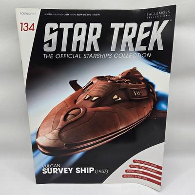 LOT 5: Star Trek Official Starship Collection Including Vahklas, Vulcan Survey Ship, and Ferengi Starship / All with Associated Books