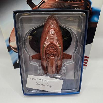 LOT 5: Star Trek Official Starship Collection Including Vahklas, Vulcan Survey Ship, and Ferengi Starship / All with Associated Books