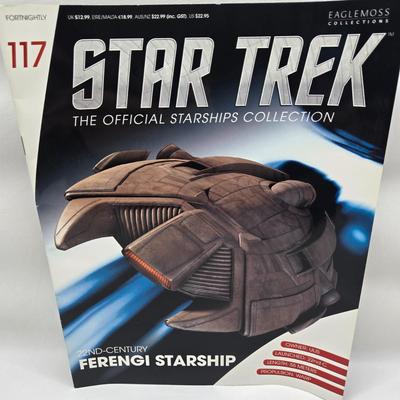 LOT 5: Star Trek Official Starship Collection Including Vahklas, Vulcan Survey Ship, and Ferengi Starship / All with Associated Books