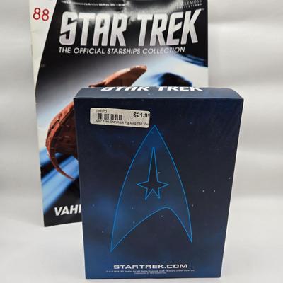 LOT 5: Star Trek Official Starship Collection Including Vahklas, Vulcan Survey Ship, and Ferengi Starship / All with Associated Books