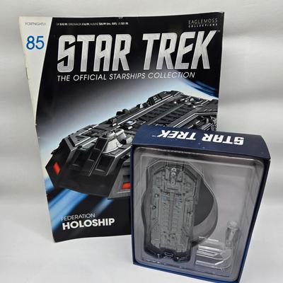 LOT 6: Star Trek Official Starship Collection Including Aeon, Holoship, and Racing Ship/ All with Associated Books