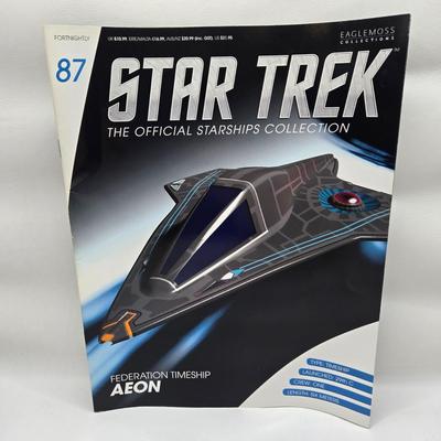 LOT 6: Star Trek Official Starship Collection Including Aeon, Holoship, and Racing Ship/ All with Associated Books