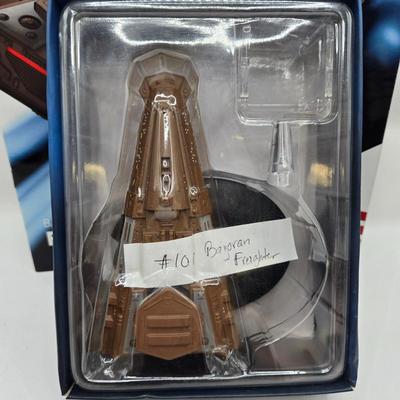 LOT 7: Star Trek Official Starship Collection Including Freighter and Baxial with Accompanying Books