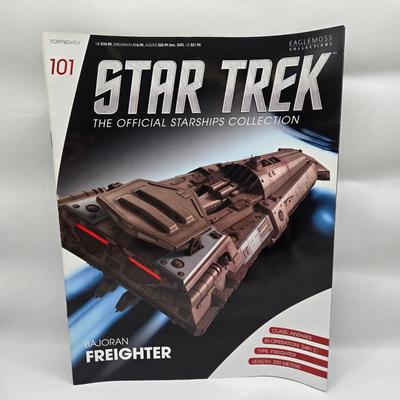 LOT 7: Star Trek Official Starship Collection Including Freighter and Baxial with Accompanying Books