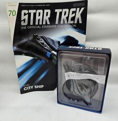 LOT 8: Star Trek Official Starship Collection Including NX-Alpha, City Ship, and Survey Ship / All with Associated Books