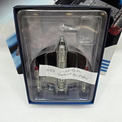 LOT 8: Star Trek Official Starship Collection Including NX-Alpha, City Ship, and Survey Ship / All with Associated Books