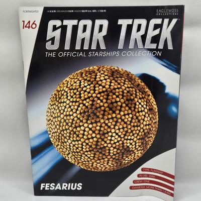 LOT 10: Star Trek Official Starship Collection Including Cell Ship and Fesarius with Books and Classic Star Trek Movie Series Khan...