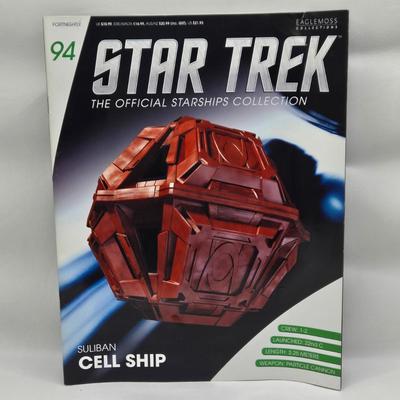 LOT 10: Star Trek Official Starship Collection Including Cell Ship and Fesarius with Books and Classic Star Trek Movie Series Khan...