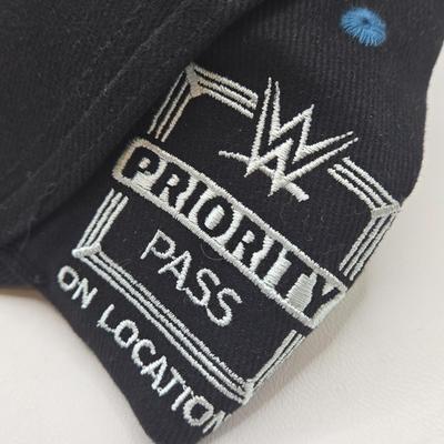 LOT 13: "Are You Ready to Rumble??" Four WrestleMania Priority Hats and Three Clear Tote Bags NWT