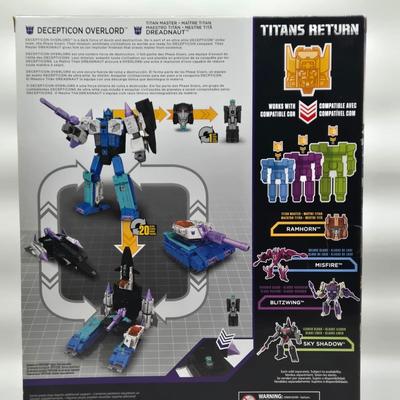 LOT 15: Transformers Titans Return Dreadnaut & Decepticon Overlord NIB