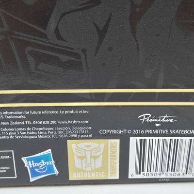 LOT 17: Transformers primitive Skateboarding Optimus Prime & Shreddicus Maximus NIB
