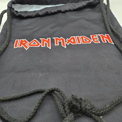 LOT 24: Two Metallica Shirts, Iron Maiden Bag, Two Metallica Blu-rays and one DVD