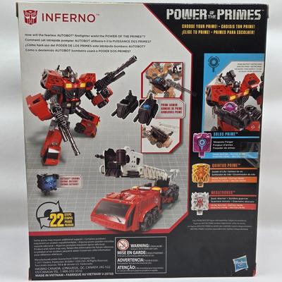 LOT 26: Transformers Power of the Primes Optimus Prime, Inferno, and Dinobot Grimlock NIB