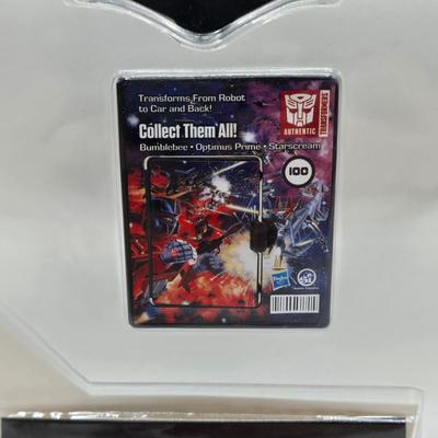 LOT 28: World's Smallest Action Micro Figures/ 3 Optimus Prime and 2 Bumblebees NIP