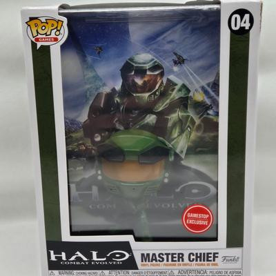 LOT 34: Multiple Funko Pops Including Halo Master Chief, The Child, John Wick, and More NIB