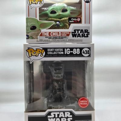 LOT 34: Multiple Funko Pops Including Halo Master Chief, The Child, John Wick, and More NIB