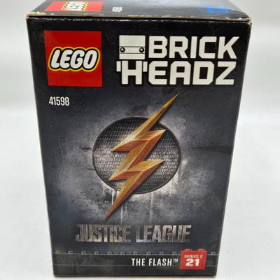 LOT 36: Lego Brick Headz Including Justice League Batman and Superman, Wonder Woman, The Flash, and More NIB
