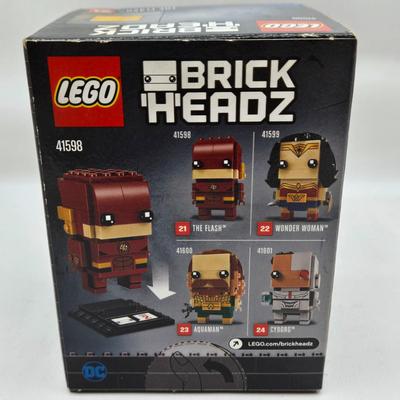 LOT 36: Lego Brick Headz Including Justice League Batman and Superman, Wonder Woman, The Flash, and More NIB