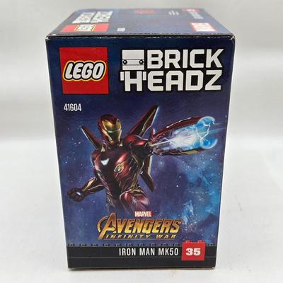 LOT 36: Lego Brick Headz Including Justice League Batman and Superman, Wonder Woman, The Flash, and More NIB