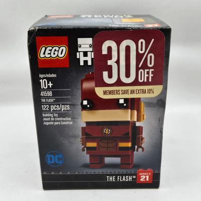 LOT 36: Lego Brick Headz Including Justice League Batman and Superman, Wonder Woman, The Flash, and More NIB