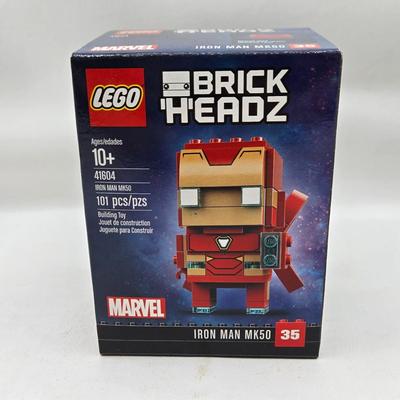 LOT 36: Lego Brick Headz Including Justice League Batman and Superman, Wonder Woman, The Flash, and More NIB