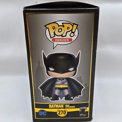 LOT 40: Variety of Funko Pops Including Predator, Batman, and Muhammad Ali NIB