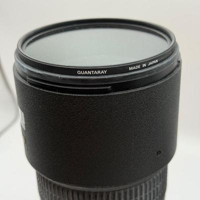 LOT 43: Nikon ED AF Nikkor 80-200mm 1:2.8 D f/2.8 Telephoto Lens w/ Quantaray 77mm UV Filter & Nikon HB-7 Lens Hood