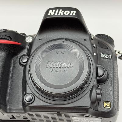 LOT 45: Nikon D600 DSLR Camera Body w/ [Pro]Master Vertical Battery Grip