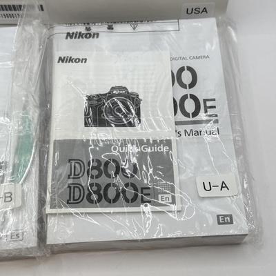LOT 47: Nikon D800 DSLR Camera w/ Vello BG-N7 Vertical Battery Grip, Original Box, Manuals