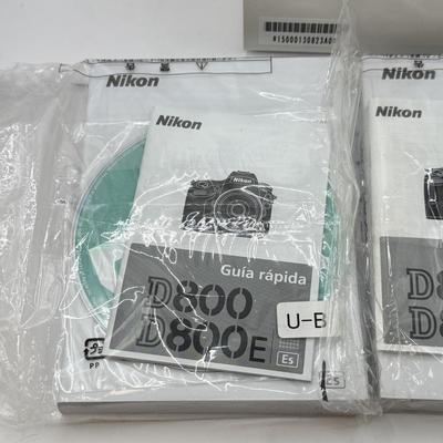 LOT 47: Nikon D800 DSLR Camera w/ Vello BG-N7 Vertical Battery Grip, Original Box, Manuals