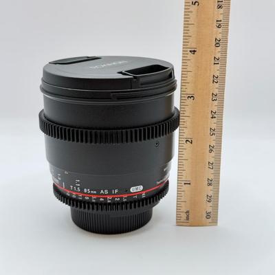 LOT 49: Rokinon T1.5 85mm AS IF Lens (for Nikon Cameras)