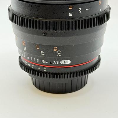 LOT 50: Rokinon T1.5 50mm AS Lens (for Nikon Cameras)