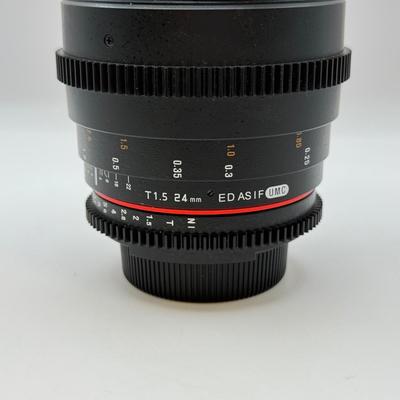 LOT 51: Rokinon T1.5 24mm ED AS IF Wide Angle Lens (for Nikon Cameras) w/ Firecrest IRND 77mm ND 1.2 NC Filter