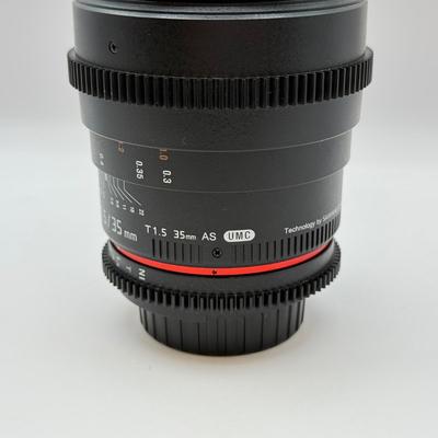LOT 52: Rokinon T1.5 35mm AS Lens (for Nikon Cameras)