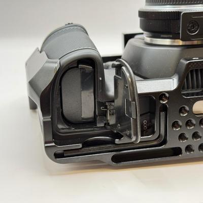 LOT 53: BlackMagic Design Pocket Cinema Camera 209-J00204 4k Video Camera, SmallRig Camera Cage & Metabones N/F-MFT Mount Speed...