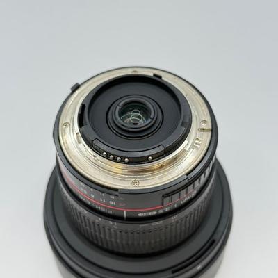 LOT 56: Rokinon 8mm 1:3.5 f/3.5 Fisheye CSII Lens w/ Hood (for Nikon Cameras)