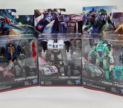 LOT 66: Transformers Power of the Primes Swoop, Jazz and Moonracer NIB
