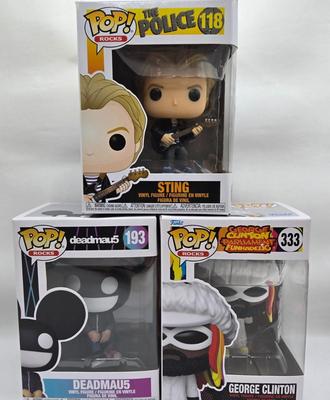 LOT 72: Multiple Funko Pops Featuring Music Stars NIB