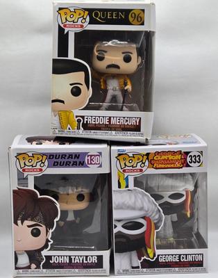 LOT 72: Multiple Funko Pops Featuring Music Stars NIB