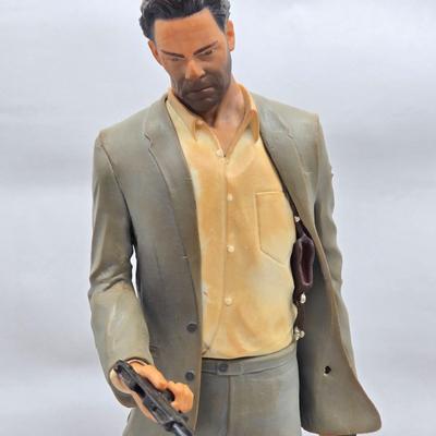 LOT 75: Hitman Agent 47 Statue, FarCry 4 Pagan Figurine, Max Payne 3 Statue, and Hitman 2 Accessories in Box