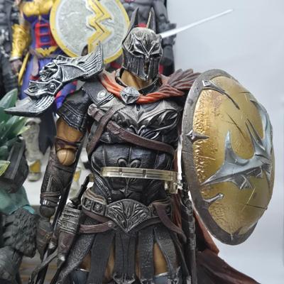 LOT 80: Large Variety of Action Figures Including Superman, Robin, Green Lantern, Many Anti-Heroes, and More