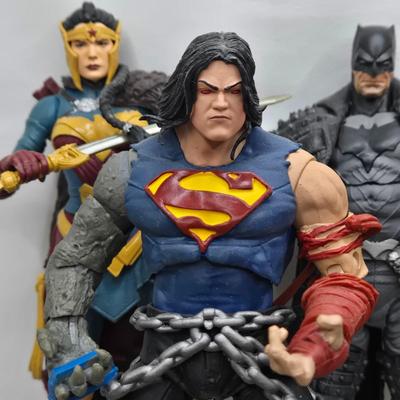 LOT 80: Large Variety of Action Figures Including Superman, Robin, Green Lantern, Many Anti-Heroes, and More