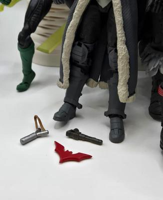 LOT 80: Large Variety of Action Figures Including Superman, Robin, Green Lantern, Many Anti-Heroes, and More