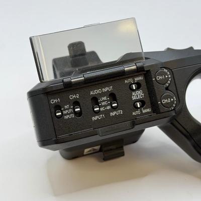 LOT 81: JVC 4k Memory Card Video Camera Recorder Model GY-HM170U w/ JVC KA-HU1 Top Handle Unit