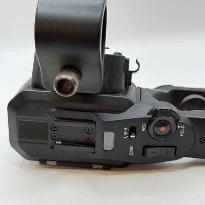 LOT 81: JVC 4k Memory Card Video Camera Recorder Model GY-HM170U w/ JVC KA-HU1 Top Handle Unit