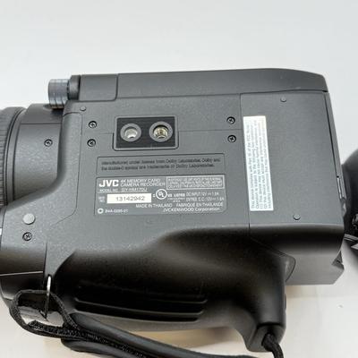 LOT 81: JVC 4k Memory Card Video Camera Recorder Model GY-HM170U w/ JVC KA-HU1 Top Handle Unit