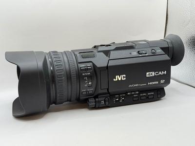 LOT 81: JVC 4k Memory Card Video Camera Recorder Model GY-HM170U w/ JVC KA-HU1 Top Handle Unit