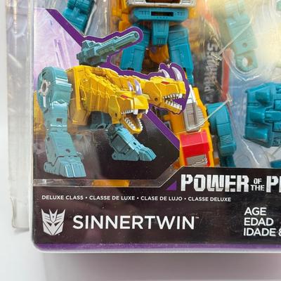 LOT 84: NRFB 2017 Hasbro Transformers Generations Power of the Primes Deluxe Class Action Figures: Sinnertwin, Dreadwind & Autobot...