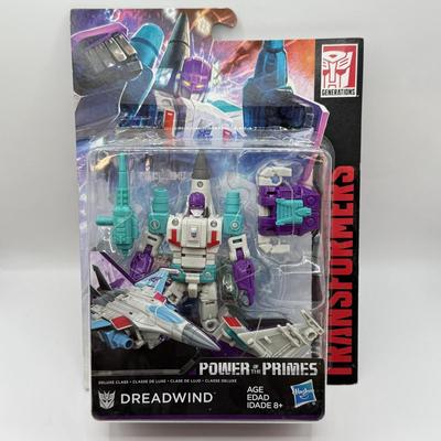 LOT 84: NRFB 2017 Hasbro Transformers Generations Power of the Primes Deluxe Class Action Figures: Sinnertwin, Dreadwind & Autobot...